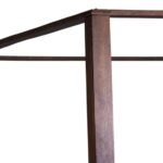 Wooden Poster Bed for Bedroom | Wooden Double Bed | Platform Cot Bed with Headboard Sheesham Solid Wood - Image 4