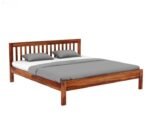 Wooden Solid Sheesham Wood Wooden Bed without Storage - Elegant and Functional Bedroom Furniture (Room, ) | COD Available - Image 3