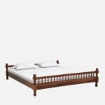 Woodmart furniture Solid Sheesham Wood Dreamy Nights Bed for Bedroom and Home Furniture | Without Storage | Double Bed | COD available - Image 3