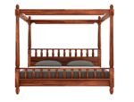 Wooden Solid Wood Sheesham Poster Bed Wooden Double Bed Cot Bed Furniture for Bedroom Home and Hotel Sheesham 3 Year Warrenty - Image 6