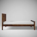 Wooden Soild wood Bed Without Storage | Bed Cot with Premium Rosewood Headboard for Bedroom | Solid Wood Sheesham | COD Available - Image 2