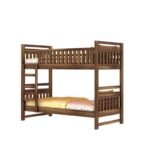 Woodmart furniture Solid Sheesham Wood Bunk Bed Twin Over Bed with Ladder Wooden Bunk Bed Without Storage for Bedroom Living Room Home (Teak Finish) - Image 4