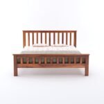 Wooden Queen Size Bed Without Storage Wooden Double Bed Cot Bed for Bedroom Furniture Palang Double Bed for Hotels - Image 3