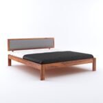 Wooden Bed for Bedroom | Wooden Bed | Platform Cot Bed with Upholstered Cushioned Headboard | Sheesham Solid Wood | COD Available - Image 2