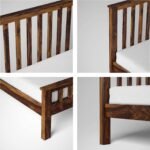 Wooden Soild wood Bed Without Storage | Bed Cot with Premium Rosewood Headboard for Bedroom | Solid Wood Sheesham | COD Available - Image 5
