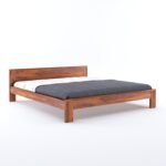 Wooden  Bed Without Storage | Wooden Bed Cot Bed for Bedroom Furniture | Palang  Bed for Hotels | Basic Headboard | Solid Sheesham wood | COD Available - Image 5