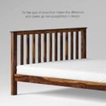 Wooden Soild wood Bed Without Storage | Bed Cot with Premium Rosewood Headboard for Bedroom | Solid Wood Sheesham | COD Available - Image 4