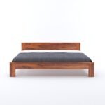 Wooden  Bed Without Storage | Wooden Bed Cot Bed for Bedroom Furniture | Palang  Bed for Hotels | Basic Headboard | Solid Sheesham wood | COD Available - Image 4