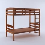 Woodmart furniture Sheesham Wood Katy Bunk Bed Twin Over Bed with Ladder Wooden Bunk Bed Without Storage for Bedroom Living Room Home - (Natural Finish) - Image 5