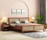 Wooden Solid Sheesham Bed Without Storage - Solid Wood Cot - Stylish Bedroom Furniture | COD Available