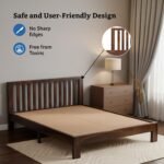 Wooden Bed Without Storage | Wooden Bed Cot Bed for Bedroom Furniture | Palang Bed for Hotels | Basic Headboard | Solid Sheesham Wood,| COD Available - Image 4