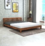 SHEESHAM Honey Brown Wooden Bed Furniture for Bedroom Living Room, Home & Hostel Rooms COD Available