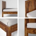 Solid Sheesham Wood Bed Without Storage for Bedroom | Rosewood Palang Bed Living Room | Wooden Double Bed Cot for Home Hotel - Image 6