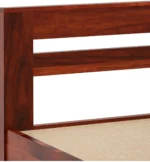 Wooden Solid Bed Without Storage | Wooden Bed Cot Bed for Bedroom Furniture | Palang Bed for Hotels | Basic Headboard | Solid Sheesham Wood, | COD Available - Image 2